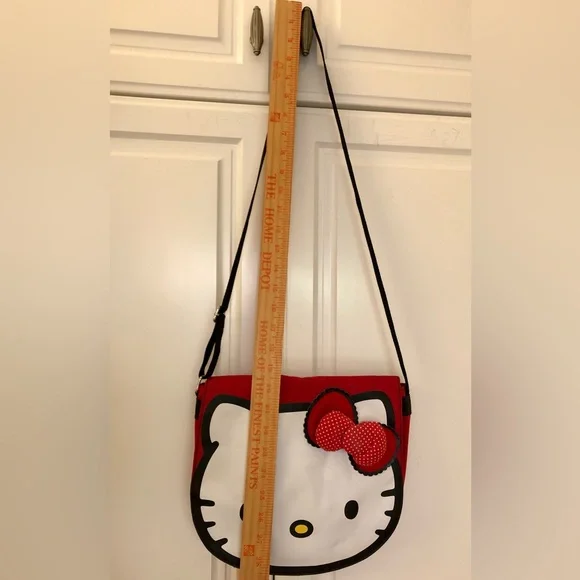 2/$16 Hello Kitty Courier bag crossbody red - Picture 2 of 5